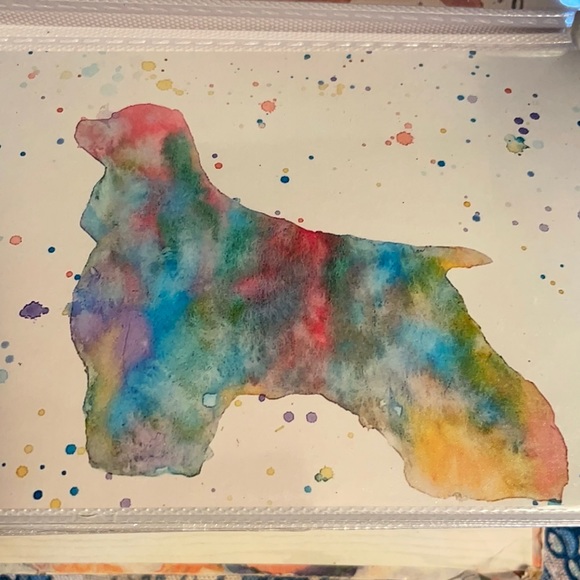 Hand Crafted Other - Cocker Spaniel Watercolor Painting